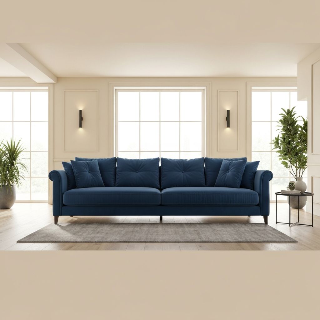 Elegant Velvet Sofa